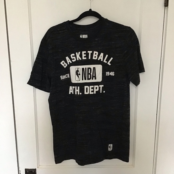 NBA Shirts 425 Nba Black White Basketball Tshirt Medium Poshmark